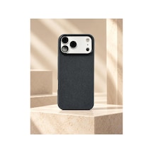 Phone 17 Pro Max Uyumlu Dokulu Kumaş Kılıf Kamera Korumalı Şık Tasarım Midnght Black - 936004039 Midnght Black