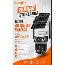 Av-s425 4g Solar Güvenlik Kamerası Elektrik Olmasa Da Güvenlik Devam Eder