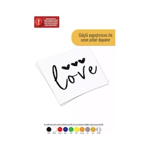 Love Ve Kalpler Sticker Oto Motor Laptop Duvar Folyo Sticker 50 X 45 Cm