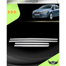 Fiat Linea Araca Özel Üretim Krom Yan Kapı Çıtası A+ Paslanmaz Çelik