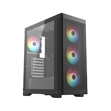 Fc-9480g 600w +80 Bronze Rgb 4x8120mm Fan Gaming Siyah Kasa