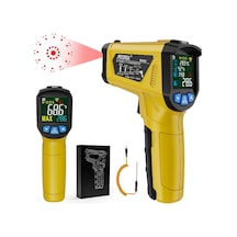 Mestek 800c El Kızılötesi Sıcaklık Ölçer Yüksek Hassasiyetli Endüstriyel Sıcaklık Nem Ölçer 12 Noktalı Lazer Konumlandırma İle Taşınabilir Termometre
