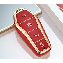 Byd Atto 3 Ve Seal U Anahtar Koruma Kılıfı Kırmızı / Gold Lütfen