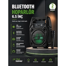 10w Güçlü Ses Performanslı Bluetooth Karaoke Hoparlörü - Lisinya