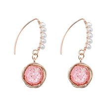 So-much Kadın Özel Tasarım Sallantılı Küpe-6 Pembe İnci - 225997161 Pembe İnci - 225997161 Pembe İnci