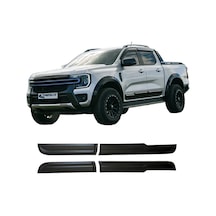 Ford Ranger T9 Kapı Koruma Seti 4 Parça Piano Black Parlak Siyah Kapı Yan Koruma