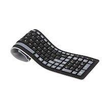 2.4 Taşınabilir Mini Esnek Rulo Suya Dayanıklı Yıkanabilir Yumuşak Silikon Kablosuz Klavye Usb Alıcı