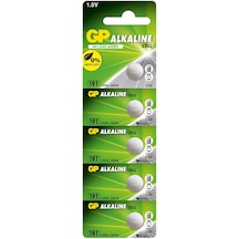 GP 191-C5 LR55 1.5V Alkalin Kartela Düğme Pil 5'Li