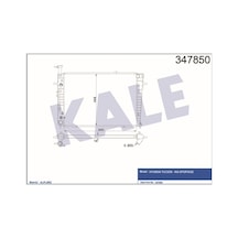 KALE OTO Radyatör 347850 Su Radyatörü 640×455×23 Tucson Sportage II 2.0 16V 04-