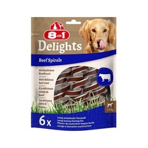 8in1 Smart Delights Beef Spirals Biftekli Burgu Köpek Ödül Maması 6'lı 60 Gr