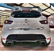 Clio 4 Hb Rs Arka Tampon Eki Karlık Difüzör Plastik Boyasız