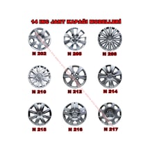 Rıms Toyota Verso Uyumlu 14 Inc Jant Kapağı Takımı Logolu