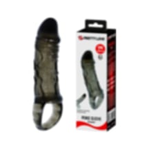 Hızlı Express Pretty Love Breyden 16 Cm Siyah Zenci Uzatmalı Silikon Penis Kılıfı Dildo