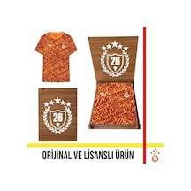 Galatasaray Lisanslı Puma Culture T-shirt 26 Şampiyonluk Ahşap Kutulu 78291706 Kırmızı