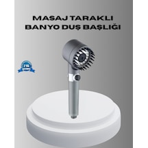 Spa Etkili Masaj Uçlu Duş Başlığı Ergonomik Tasarım Siyah