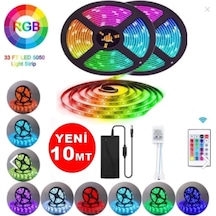 10 Mt Animasyonlu Tak Çalıştır Kumandalı Trafolu Rgb Şerit Işık Aydınlatma Şerit Led Diğer