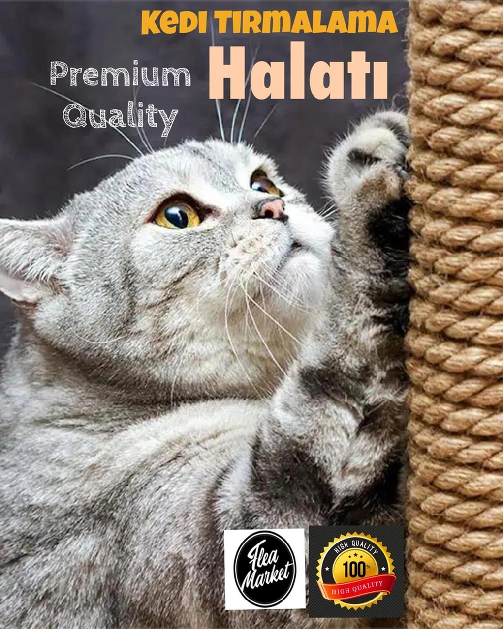 Kedi Tırmalama Ipi 3 Mm X 10 Metre