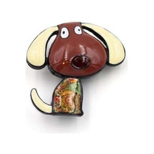 Köpek Broş - Kahverengi Renk: Kahverengi