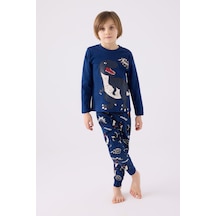 Rolypoly Erkek Çocuk Lacivert Pijama Takımı 5274-45602 Lacivert