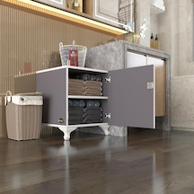Kenzlife kilitli dolap rana39 gri 47*39*39 banyo dolabı hazır mutfak ofis kiler kitaplık evrak ayaklı