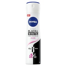 Nivea Black & White Invisible Clear Kadın Sprey Deodorant 150 ML