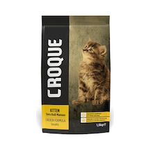 4 Adet Croque Yavru Kedi Kuru Mama Tavuk Etli 1,5 Kg