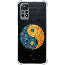 Redmi Note 11 İle Uyumlu Köşe Korumalı Kılıf Metamorfoz Dualite Tasarımlı Uv Baskılı Şeffaf