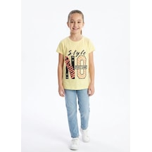 Stsahra Kız Çocuk Sarı T-shirt