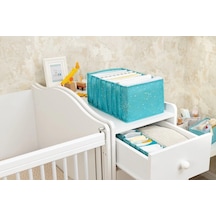 Orehome Baby Akordiyon Çekmece Düzenleyici Organizer - Çok Bölmeli Bebek Giysi Kutusu Su Yeşili / Large Açık Yeşil