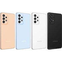 Samsung  Uyumlu  A33 Arka Kapak Kamera Camlı Beyaz