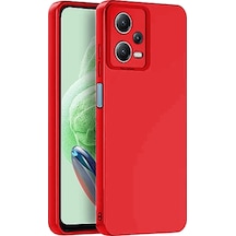 Xiaomi Redmi Note 12 Pro 5g Kılıf Nano İçi Kadife Silikon Kırmızı