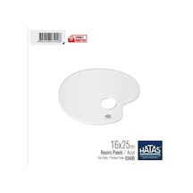 Hatas Godesiz Oval Resim Paleti 16x25cm Ekonomik 12'li Paket