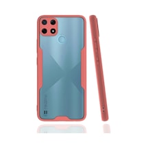 Newface - 542 - Realme C25y Kılıf Platin Silikon - Metemıx - - Pembe