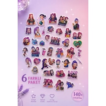 K-pop Huntr-x Temalı Sticker Çıkartma Seti - 6 Farklı Model Diğer