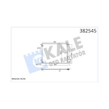 Kale 382545 Kondenser Honda Cıvıc X Fc 1.6i 16 Kurutucu İle Brazıng Al-al 560x431x12 Klima Radyatörü 80100tbaa01 -