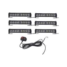 Space 6lı 48 Led Çakar Lamba Mavi-beyaz-kırmızı 12-30v / Lapa545 O A345432023
