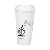 Kahve Bardağı - Kapaklı Beyaz 473 Ml Diğer