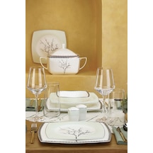 Karaca  Fine Pearl Banyan 62 Parça 12 Kişilik Yemek Takımı