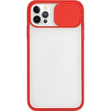 Ally İphone 12 Pro 6.1 Kamera Koruyucu Sürgülü Şeffaf Kılıf- 5775 Mh-hs3382-6284