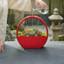 3d Baskı Self-watering Planter - Kendi Kendini Sulayan Saksı-kırmızı Çok Renkli