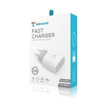 Teknonet TN-HCH09 20 W  Type-C Pd 3000 mAh Şarj Adaptörü (Distribütör Garantili)