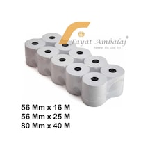Termal Yazar Kasa Kağıt Pos Rulo 56 Mm X 25 M 10'lu Paket Diğer