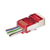 Cat6e Ez Rj45 Metal Konnektör 100 Adet Plastik Kutu - Kırmızı Nd2419 Evimdeyokyok