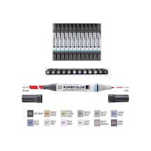 Zig Kurecolor Twin Ws Marker Kc3000N 12Li Set 12B7