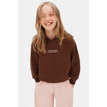Xo Kids Kız Çocuk Sweatşirt 8-14 Yaş 39321 Kahverengi