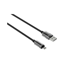 Knıt Glam 2.1a Hızlı Şarj Destekli, Usb-a To Lightning Şarj Ve Data Aktarım Kablosu, 1 Metre, Siyah
