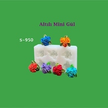 Altılı Mini Gül Silikon Kalıp S950