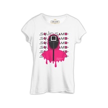 Squid Game - Kare Beyaz Bayan Tshirt