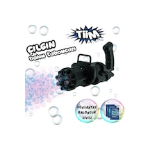Tiim Bubble 8 Çıkışlı Otomatik Baloncuk Ve Balon Tabancası Siyah 1