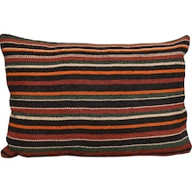 Zehra Abla Halı Yeni El Dokuma Dekoratif Kilim Kırlent Yastık Kılıfı 6916 Çok Renkli